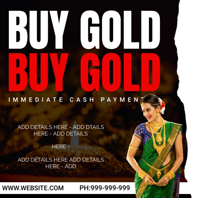 Gold sale special offer template | PosterMyWall