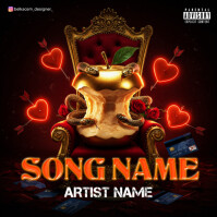 GOLD Snake Loves Album Cover Albumhoes template