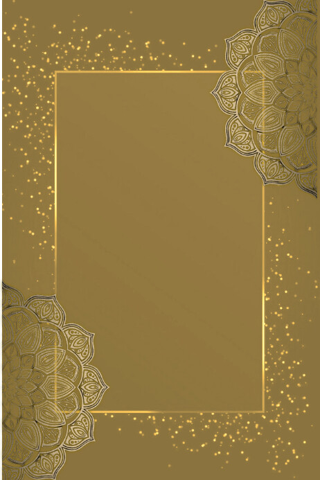 Gold Vintage background online greeting card Poster template