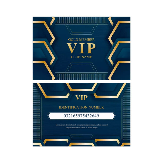 Gold VIP Membership Layout Template | PosterMyWall