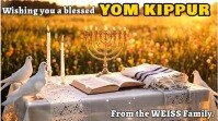 Gold Yom Kippur Video Greeting Card Template Elegant Animated Jewish Holiday Invitation Digital Display (16:9)