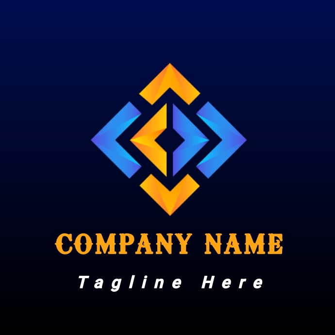 Retangular Shape Logo Design Diamond Shaped Logo Design