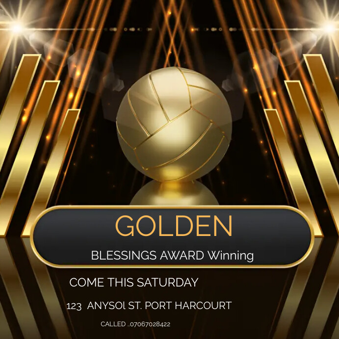 Copy of Golden award | PosterMyWall