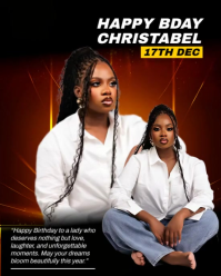 Sort Birthday Celebration Instagram Portrait Template