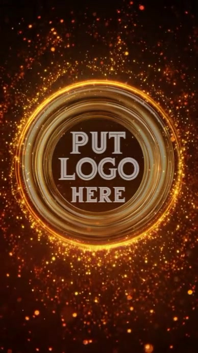 Golden circle intro outro animation design Youtube Short template