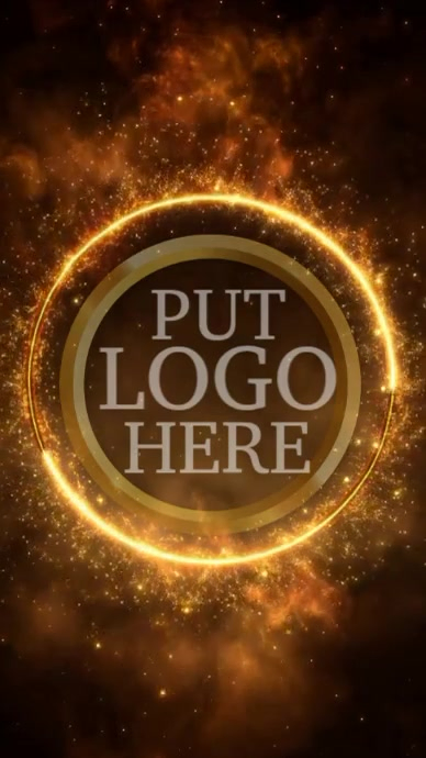 Golden circle intro outro animation template design Youtube 短视频