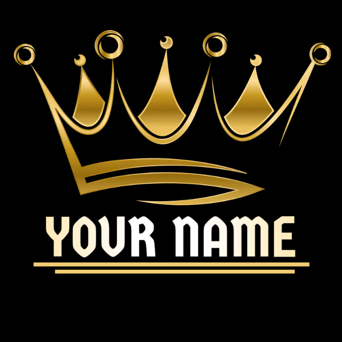 Golden Crown logo Logótipo template