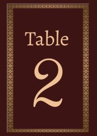 Wedding Table Number Template PosterMyWall