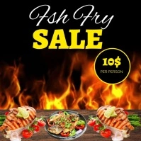 Fish fry Logo template