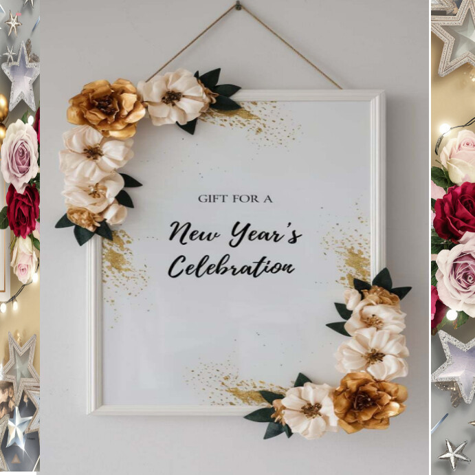 Golden frame Template | PosterMyWall