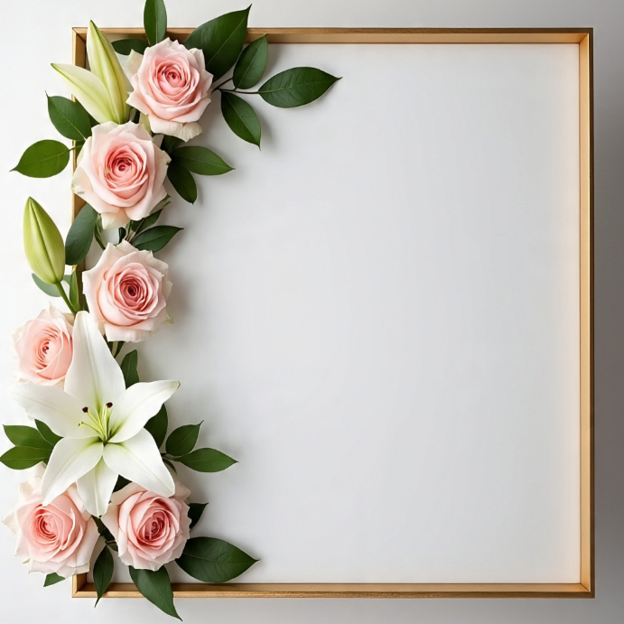 Golden Frame Instagram Post template