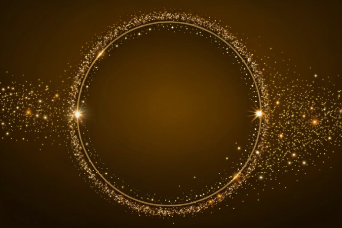 Golden Frame Poster template