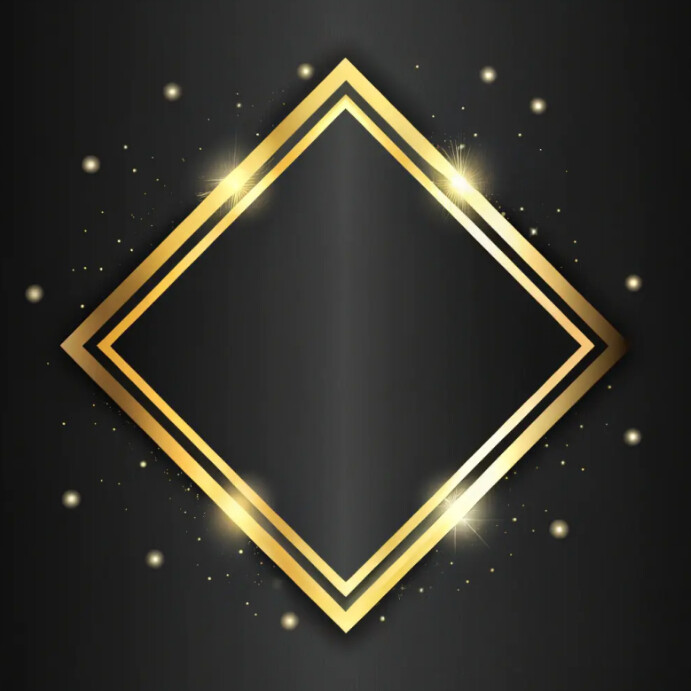 Golden Frame Template | PosterMyWall