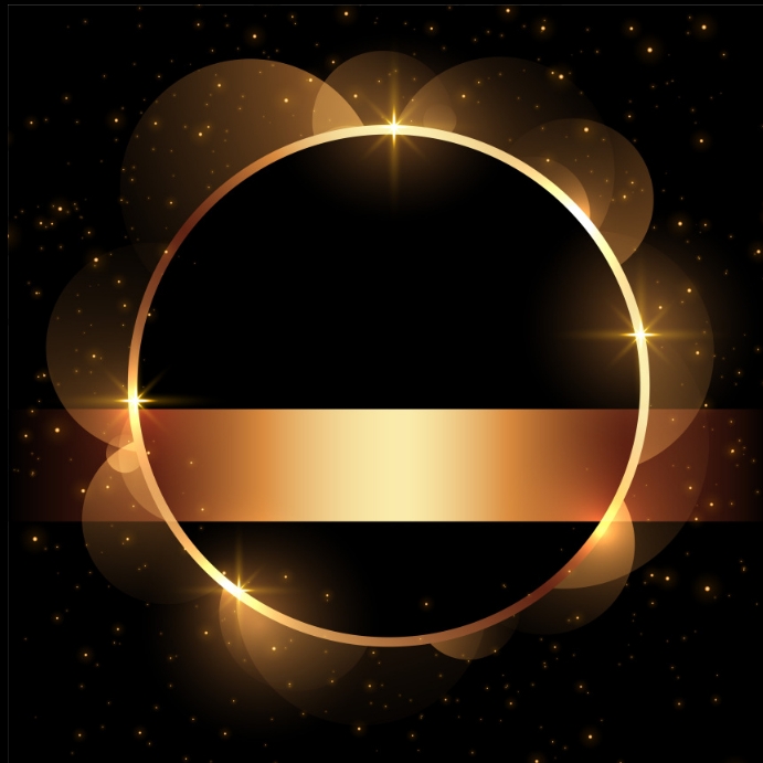 Golden frame poster design Template PosterMyWall