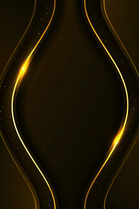 Golden Frame Template Poster