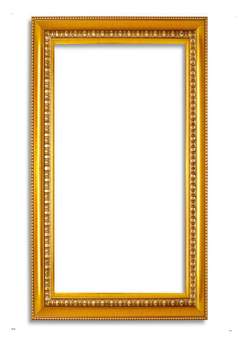 Golden Frame Template A4