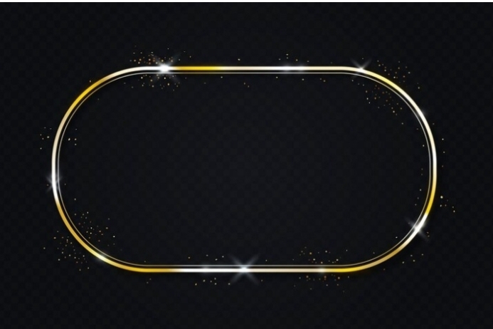 Golden Frame Template Design PosterMyWall