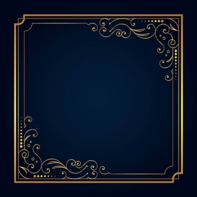 Golden frame template design | PosterMyWall