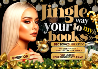 Golden Glam Jingle Booking Promo A4 template