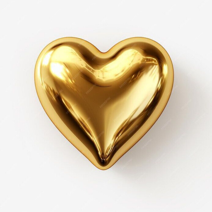 Golden heart Template | PosterMyWall