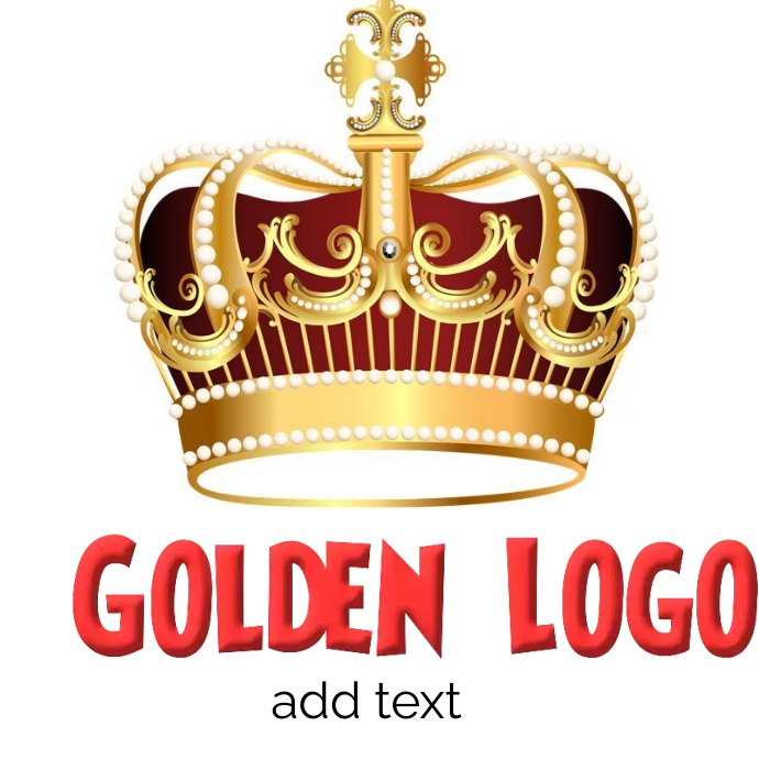 Golden logo PNG art design template. | PosterMyWall