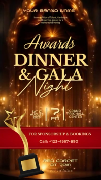 Black Award Night Instagram Story Template
