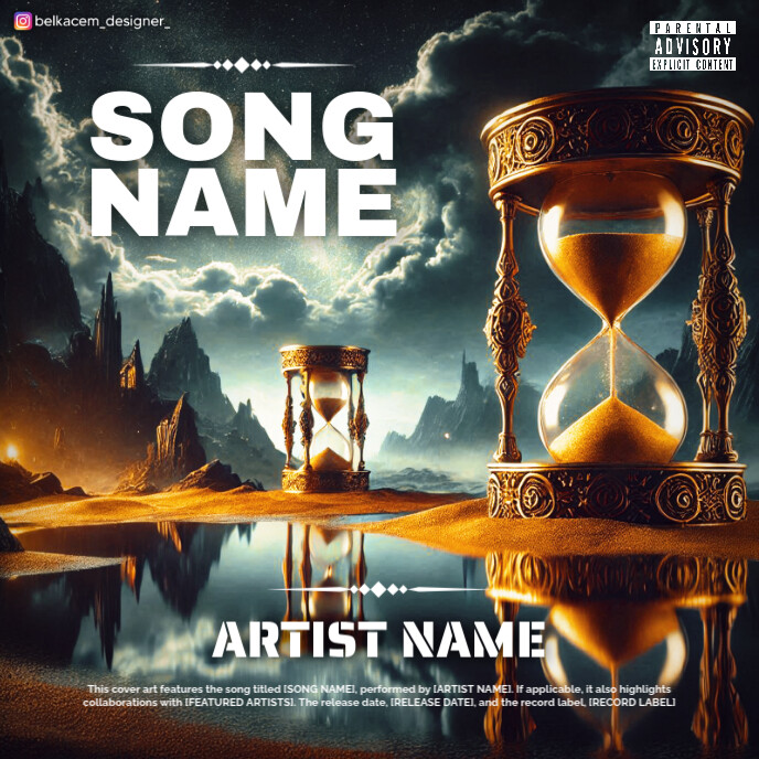 golden Maximalist Time Album Cover Template | PosterMyWall