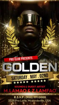 Golden Night Event Instagram Story template