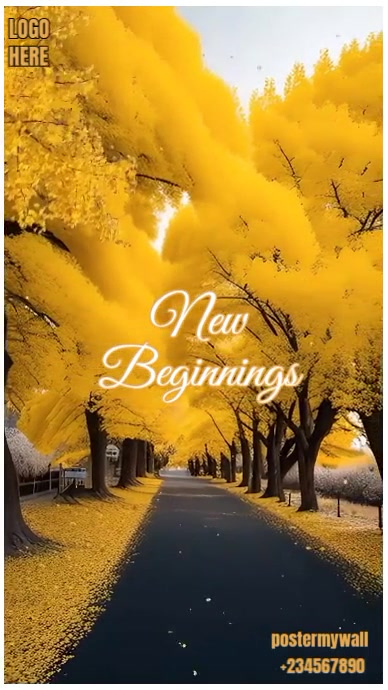 Plantilla de Golden Path to New Beginning Design | PosterMyWall
