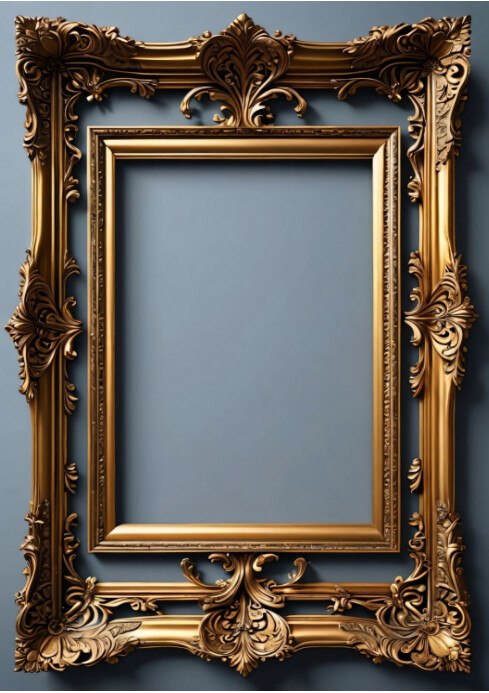 Golden portrait template - 3D design | PosterMyWall