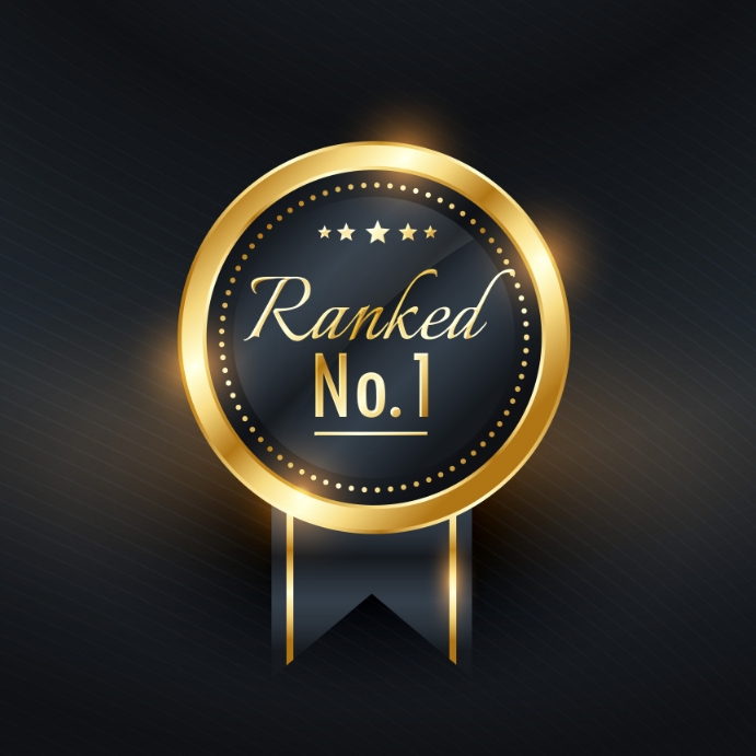 Golden ranked no. 1 award tag design Template | PosterMyWall
