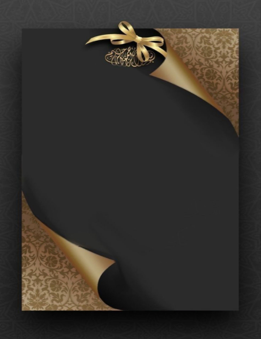 Golden ribbon Invitation Card Template | PosterMyWall