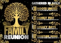 Golden Roots: A Legacy Reunion A4 template