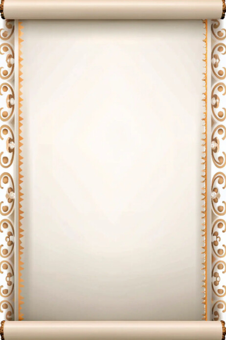 Golden Scroll Frame Iphosta template