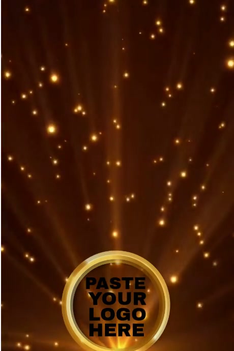Golden Sparkles Shining Logo Intro Outro Animation Design Template ...