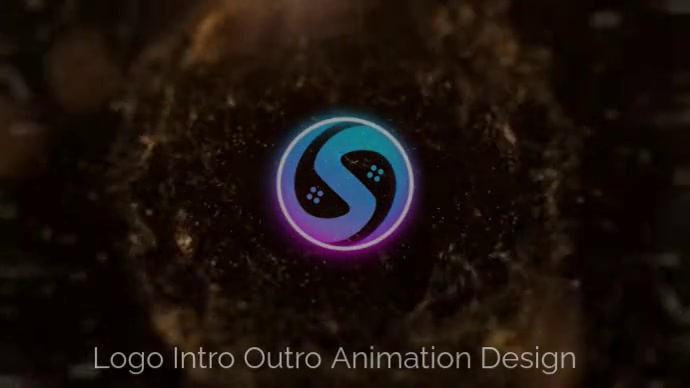Golden Sparkles YouTube Intro Outro Animation Design template