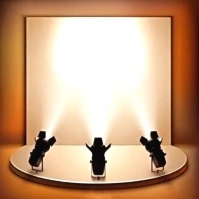 Golden Spotlight Stage Background Template Theater Performance & Event presentation mockup Post Instagram