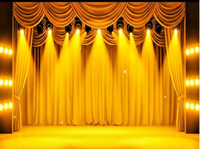 Theater Stage Zoom Backgrounds Template | PosterMyWall