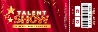 Golden Talent Show Ticket Event Night template
