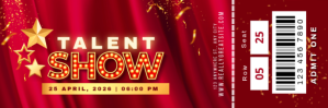 Golden Talent Show Ticket Event Night E-Mail-Überschrift template