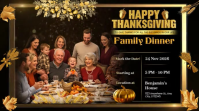 Golden Thanksgiving Family Dinner Isithonjana se-YouTube template