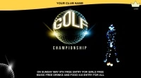 Golf Championship Digitale display (16:9) template