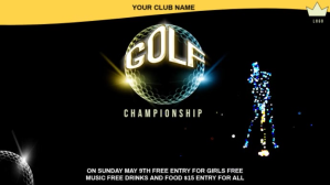 Golf Championship Digitalanzeige (16:9) template