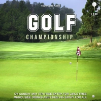 Golf Championship Square (1:1) template