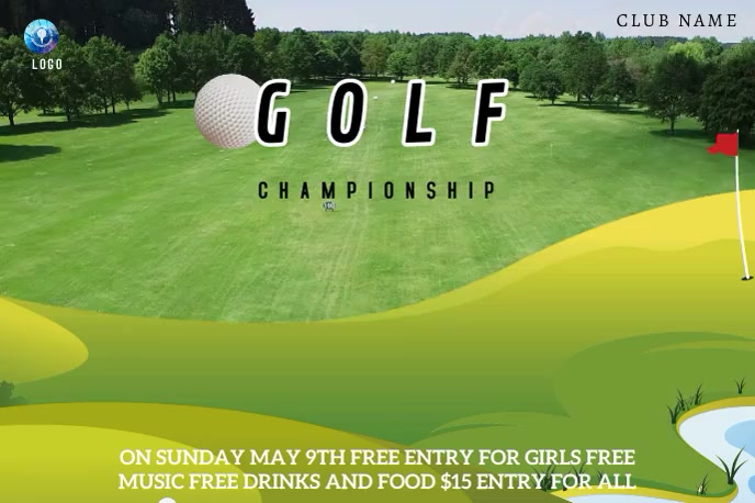Golf Championship video ad Template | PosterMyWall