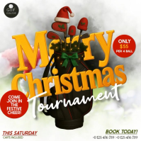 Golf Christmas specials ad design template Square (1:1)