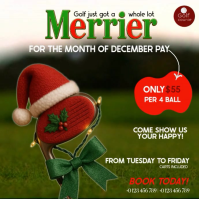 Golf Christmas Specials ad design Template Square (1:1)