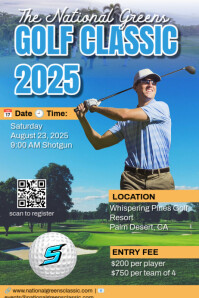 Golf Classic Tournament Poster template
