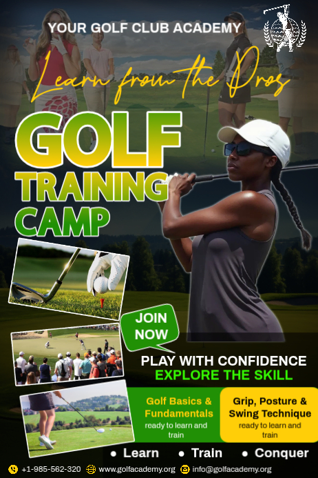 Golf Club academy Ad Flyer Template | PosterMyWall