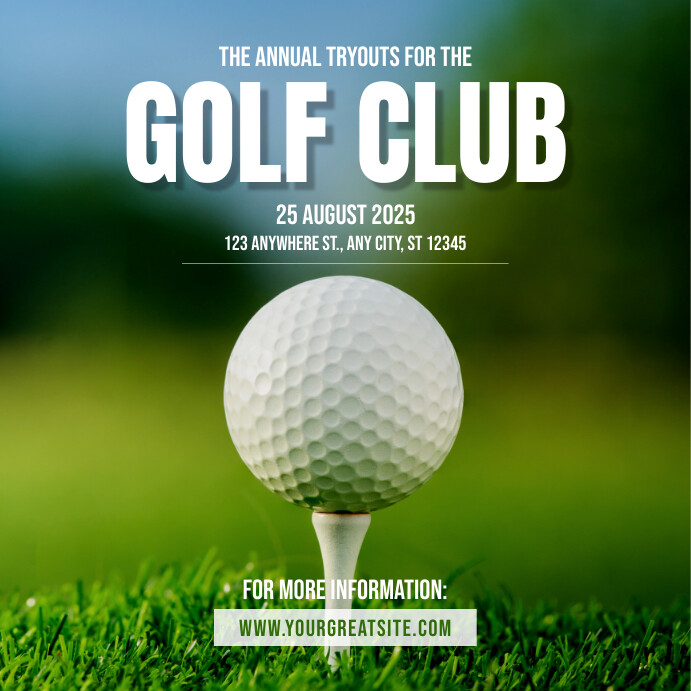 Golf Club Template | PosterMyWall